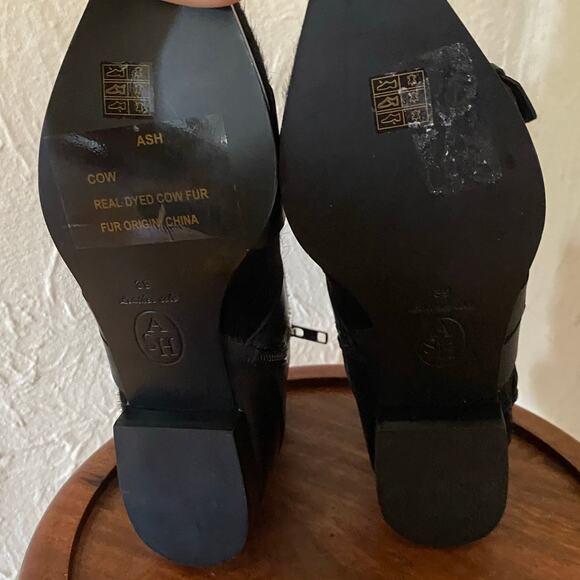 FREE PEOPLE X ASH Calf Hair & Leather Blast Ankle Boots Size 39 / 8 - Picture 9 of 10